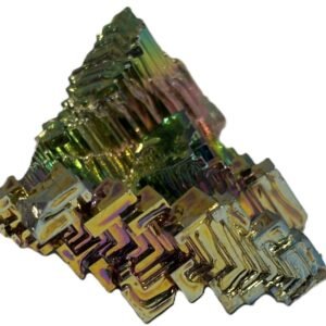 Golden bismuth hopper crystal specimen 4 sians emporium Golden bismuth hopper crystal specimen